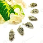 MantraMani Raw Pyrite Pendant - Energized Vedic Gemstone Jewelry - MantraMani