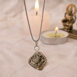 MantraMani Raw Pyrite Pendant
