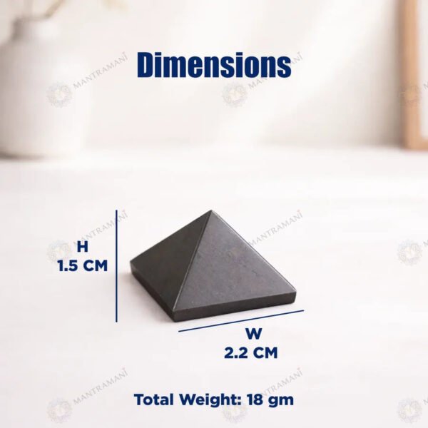 MantraMani Pyrite Small Pyramid – Wealth Attraction & Protection Crystal