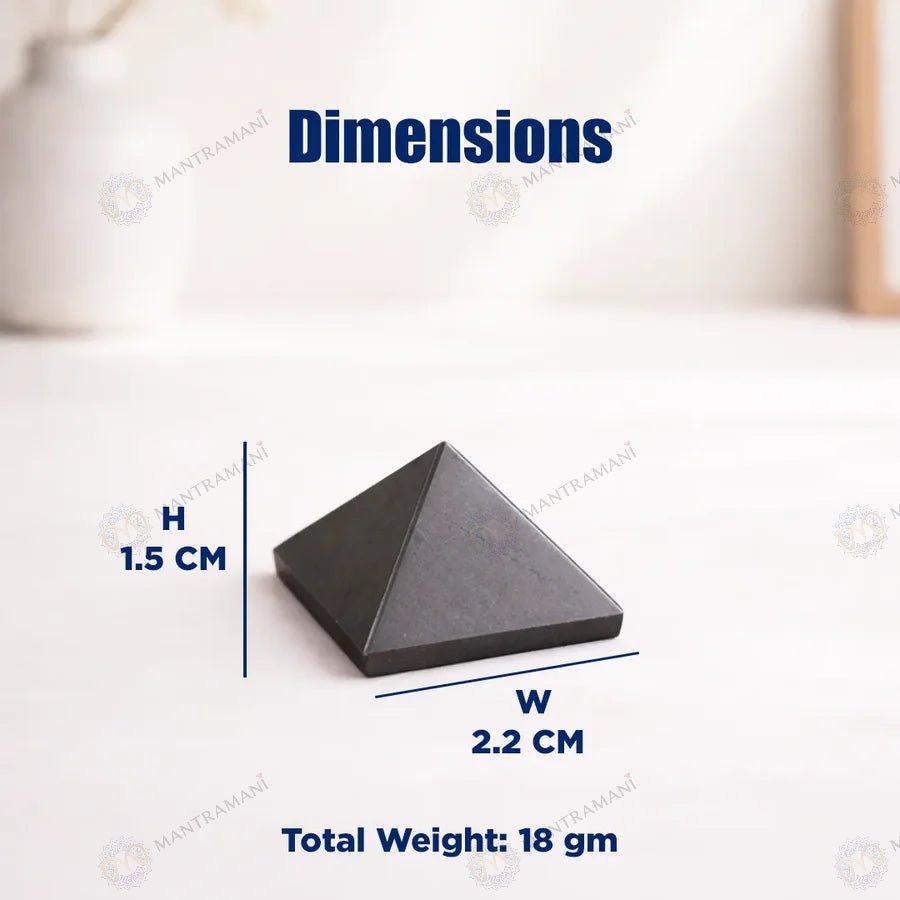 MantraMani Pyrite Small Pyramid – Wealth Attraction & Protection Crystal