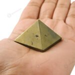 MantraMani Pyrite Small Pyramid - Energized Vedic Gemstone Jewelry - MantraMani