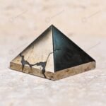 MantraMani Pyrite Small Pyramid - Energized Vedic Gemstone Jewelry - MantraMani