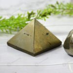 MantraMani Pyrite Small Pyramid - Energized Vedic Gemstone Jewelry - MantraMani