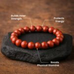 MantraMani Red Jasper Bracelet - Energized Vedic Gemstone Jewelry - MantraMani