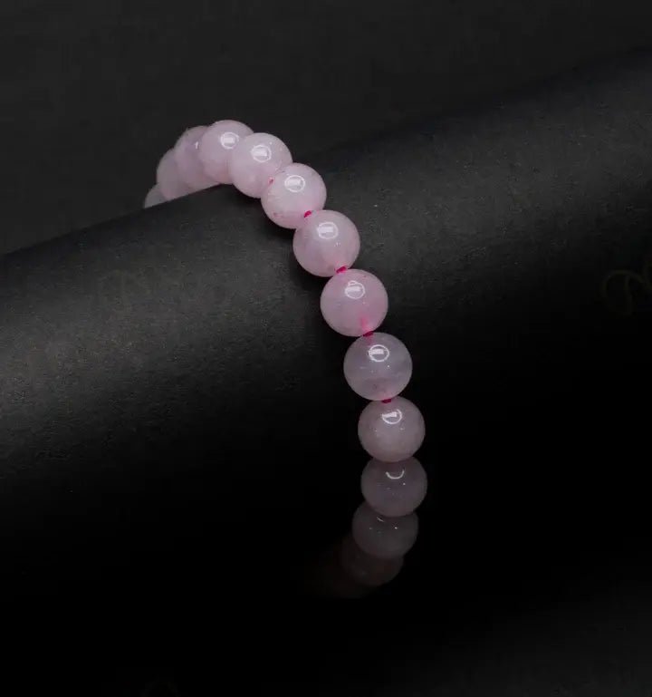 MantraMani Rose Quartz Bracelet - Energized Vedic Gemstone Jewelry - MantraMani