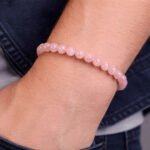 MantraMani Rose Quartz Bracelet - Energized Vedic Gemstone Jewelry - MantraMani