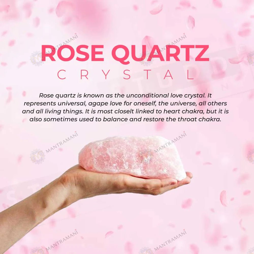 MantraMani Rose Quartz Ring: Relationship & Love