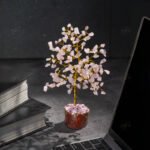 MantraMani Rose Quartz Tree : Improve Love, Relationship & Emotional Connection - Energized Vedic Gemstone Jewelry - Man...