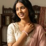 MantraMani clat Roselle Rose Quartz Bracelet - Energized Vedic Gemstone Jewelry - MantraMani