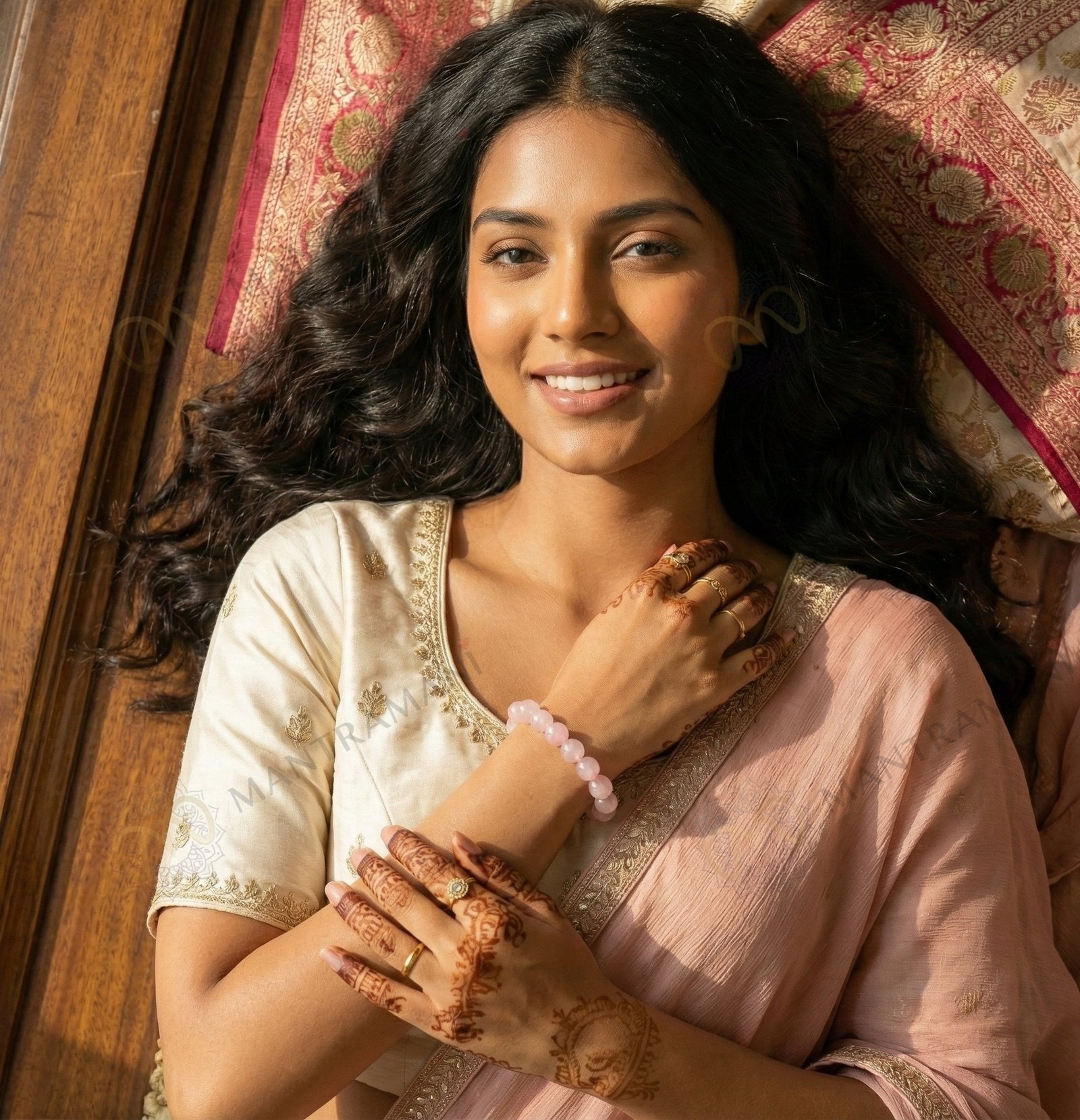Éclat Roselle Rose Quartz Bracelet – Love | MantraMani