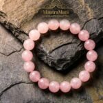 MantraMani clat Roselle Rose Quartz Bracelet - Energized Vedic Gemstone Jewelry - MantraMani