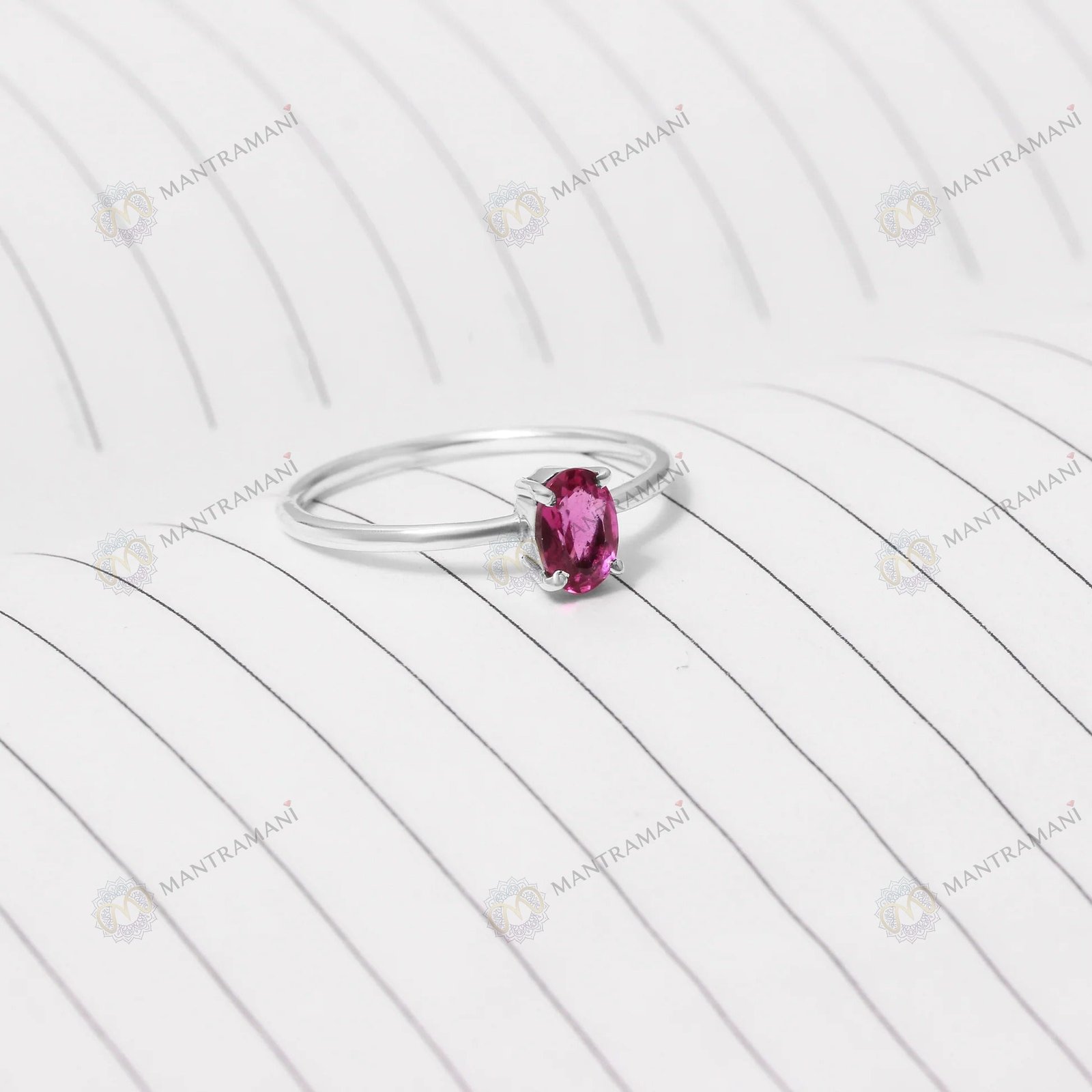 MantraMani Ruby Ring: Boosts Confidence and Leadership - Energized Vedic Gemstone Jewelry - MantraMani