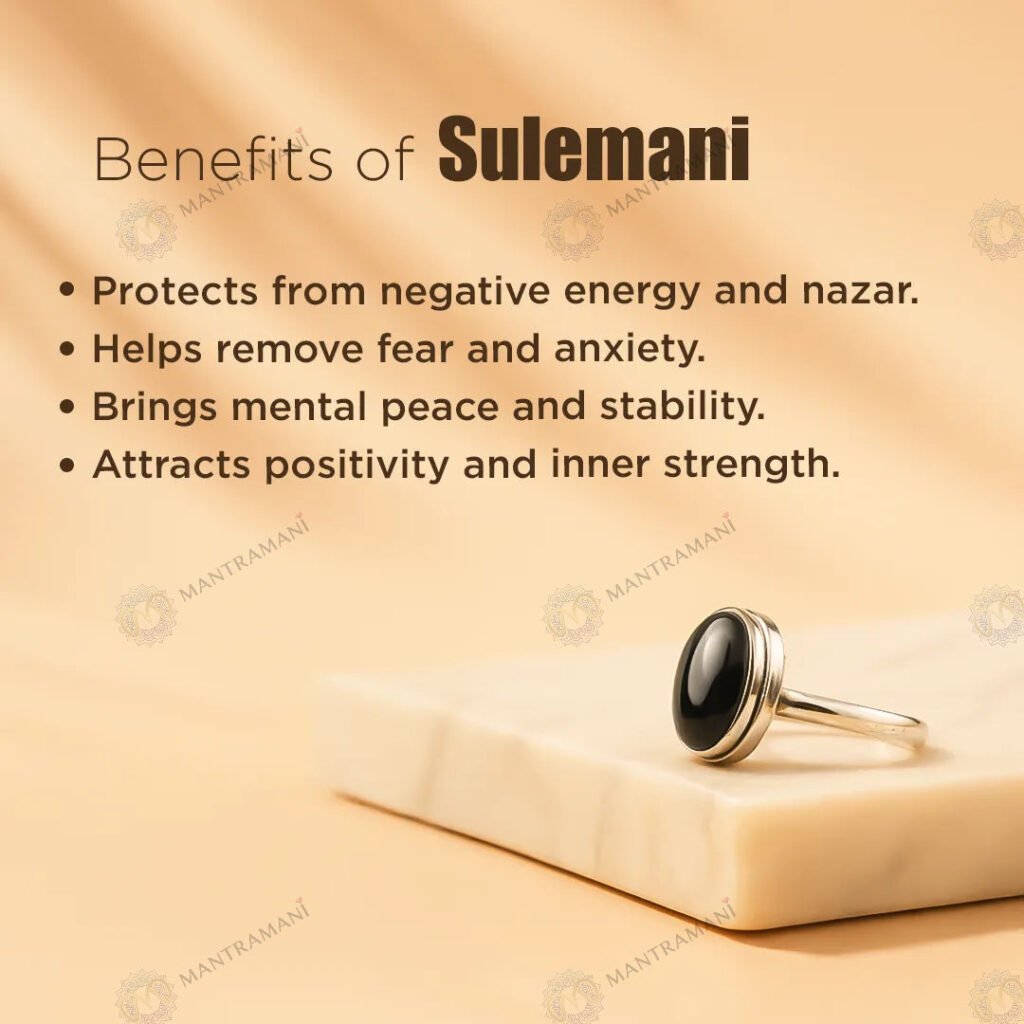 MantraMani Sulemani Hakik Ring – Powerful Protection & Negative Energy Shield