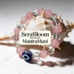 MantraMani SeraBloom Bracelet for Love, Romance, Emotional Peace & Womens Wellness  A Wonder Bracelet with Clear Quartz ...
