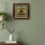 MantraMani Shree Shani Yantra on Raw Pyrite Frame - Energized Vedic Gemstone Jewelry - MantraMani
