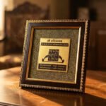 MantraMani Shree Shani Yantra on Raw Pyrite Frame - Energized Vedic Gemstone Jewelry - MantraMani
