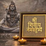 MantraMani Shivaya Namastubhyam Raw Pyrite Frame for Divine Vibration - Energized Vedic Gemstone Jewelry - MantraMani