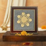 MantraMani Shree Chakra Raw Pyrite Frame - Energized Vedic Gemstone Jewelry - MantraMani