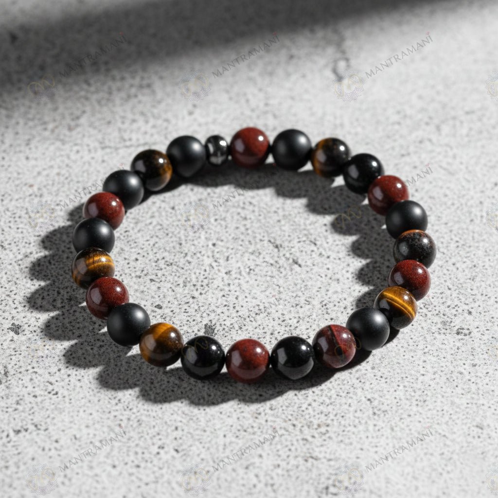MantraMani SelfMaster Willpower Bracelet for Addiction Control, Discipline & Habit Change - Energized Vedic Gemstone Je...