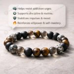 MantraMani SelfMaster  Willpower Bracelet for Addiction Control, Discipline & Habit Change - Energized Vedic Gemstone Je...