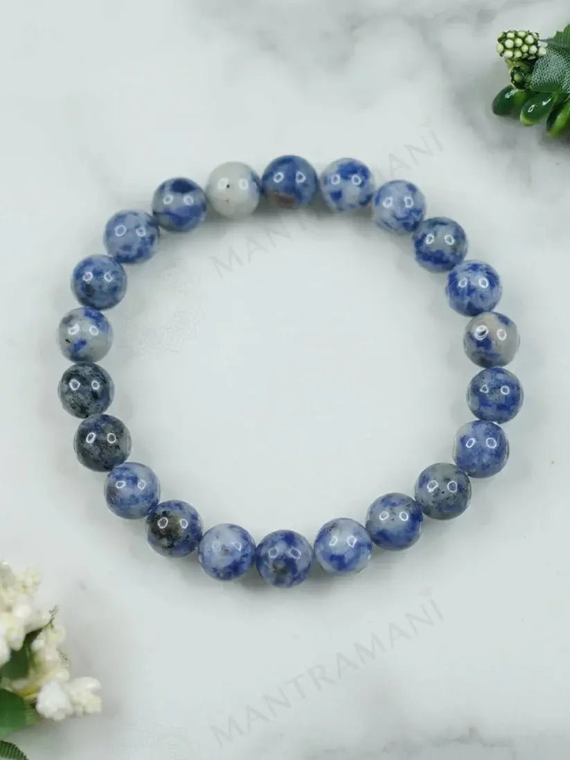 MantraMani Sodalite Bracelet - Energized Vedic Gemstone Jewelry - MantraMani