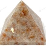 MantraMani Crest Sunstone Pyramid - Energized Vedic Gemstone Jewelry - MantraMani