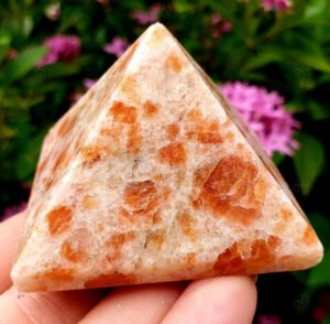 MantraMani Crest Sunstone Pyramid