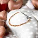MantraMani Blue Sunstone Anklet - Energized Vedic Gemstone Jewelry - MantraMani