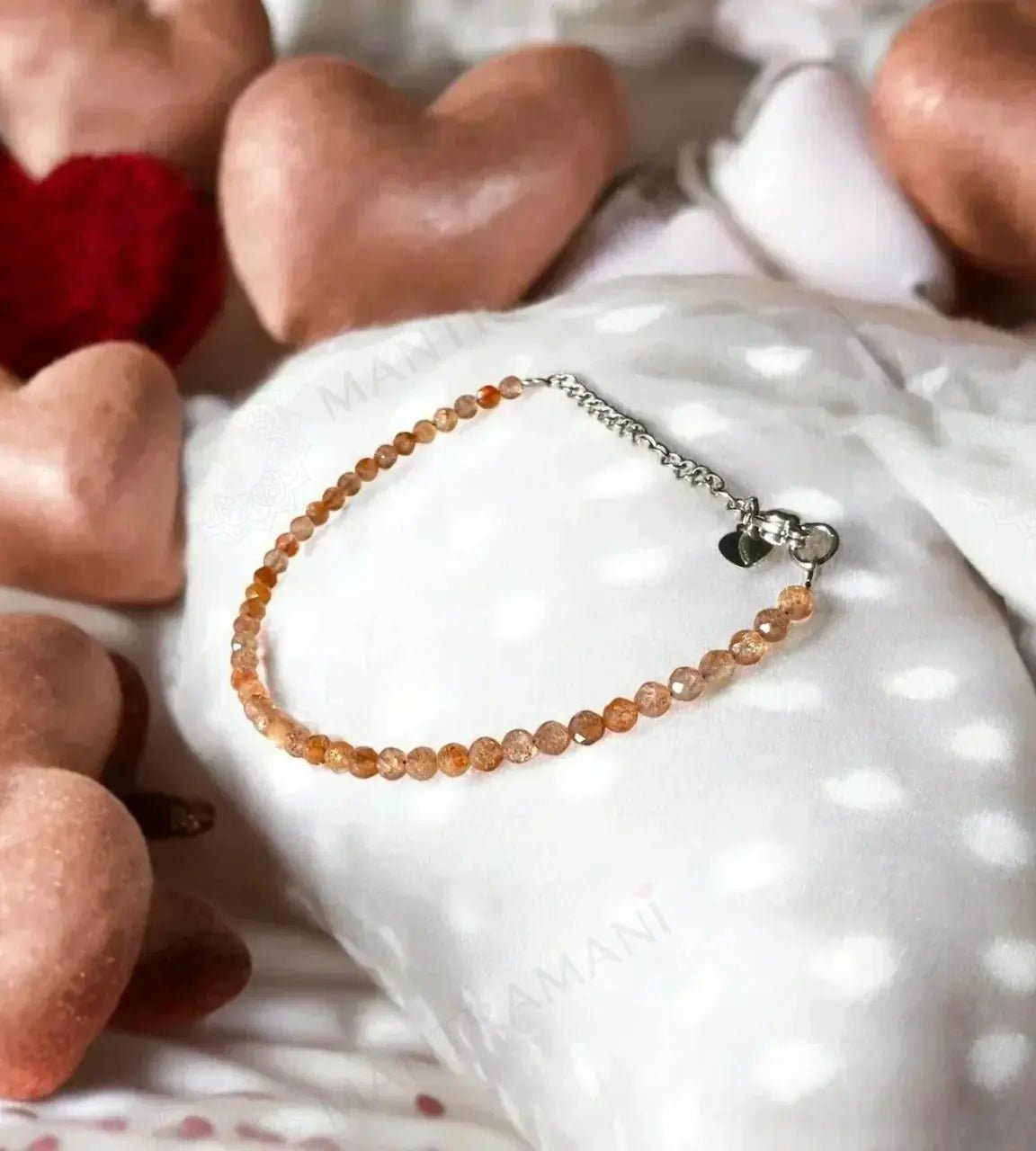 MantraMani Blue Sunstone Anklet