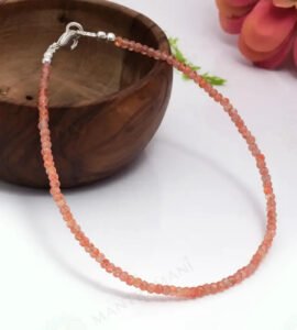 MantraMani Blue Sunstone Anklet