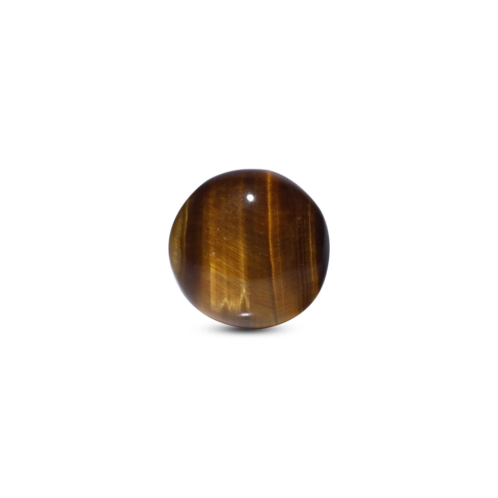 MantraMani Tiger Eye (Viyaghra Netra) — Certified Authentic & Natural Gemstone