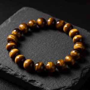 MantraMani Tiger Eye Bracelet + Tree Combo for Focus & Study
