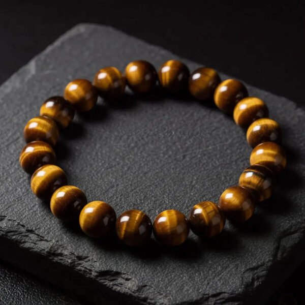MantraMani Tiger Eye Bracelet + Tree Combo for Focus & Study