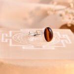 MantraMani Tiger Eye Ring: Enhances Focus and Decision - Energized Vedic Gemstone Jewelry - MantraMani