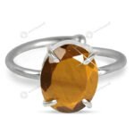 MantraMani Tiger Eye Ring: Enhances Focus and Decision - Energized Vedic Gemstone Jewelry - MantraMani