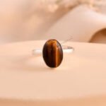 MantraMani Tiger Eye Ring: Enhances Focus and Decision - Energized Vedic Gemstone Jewelry - MantraMani
