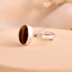 MantraMani Tiger Eye Ring: Enhances Focus and Decision - Energized Vedic Gemstone Jewelry - MantraMani
