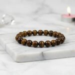Chatoyant Tiger Eye stone bracelet for protection & grounding - MantraMani