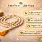 MantraMani Tulsi Kanthi Mala  Sacred Tulsi Mala for Daily Purity, Protection & Devotion - Energized Vedic Gemstone Jewel...