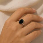 MantraMani Black Tourmaline Ring: Protect from Psychic attacks & Negative Engery - Energized Vedic Gemstone Jewelry - Ma...