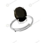 MantraMani Black Tourmaline Ring: Protect from Psychic attacks & Negative Engery - Energized Vedic Gemstone Jewelry - Ma...