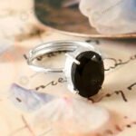 MantraMani Black Tourmaline Ring: Protect from Psychic attacks & Negative Engery - Energized Vedic Gemstone Jewelry - Ma...