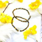 MantraMani Tropical Charm Stone Pendant Anklet - Energized Vedic Gemstone Jewelry - MantraMani