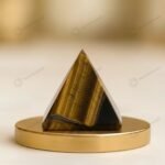 MantraMani Tiger Eye Pyramid - Energized Vedic Gemstone Jewelry - MantraMani