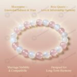 MantraMani Union Grace  Marriage Stability Bracelet for Trust, Compatibility & Long - Energized Vedic Gemstone Jewelry -...