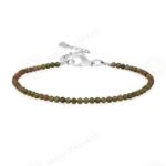 MantraMani Unakite Anklet - Energized Vedic Gemstone Jewelry - MantraMani