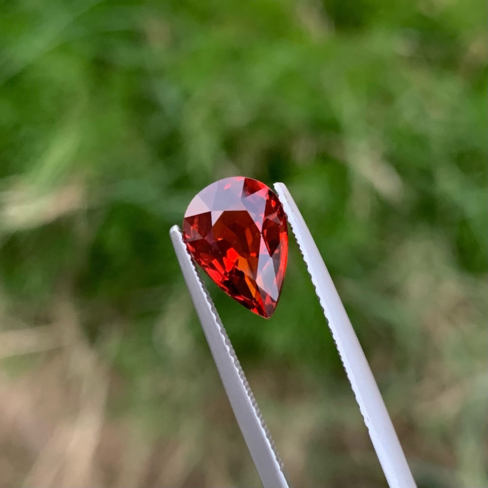 MantraMani Garnet Loose Gemstone – Authentic, Lab Certified | India - Angle 4
