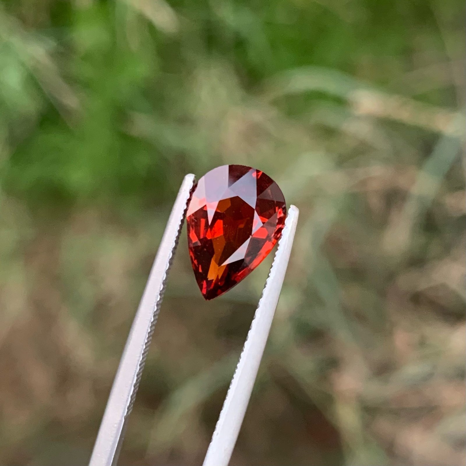 MantraMani Garnet Loose Gemstone – Authentic, Lab Certified | India - Angle 5
