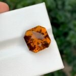 MantraMani Citrine Loose Gemstone – Authentic, Lab Certified | India - Angle 6