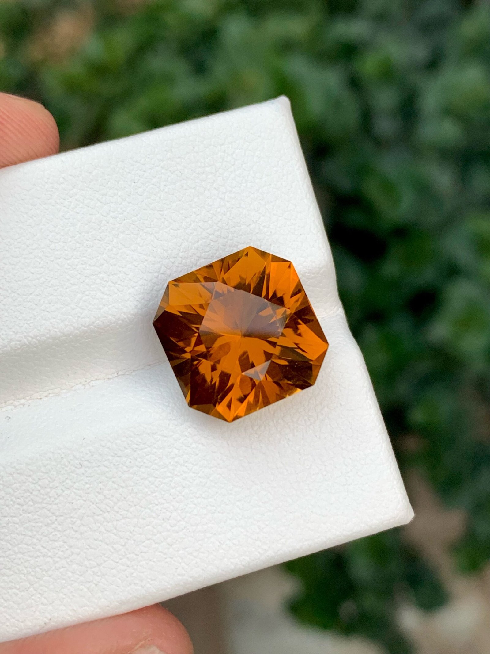 MantraMani Citrine Loose Gemstone – Authentic, Lab Certified | India - Angle 6